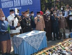Momen Hari Kemerdekaan RI ke-81, Polres Bogor Musnahkan Obat Ilegal dan Narkotika